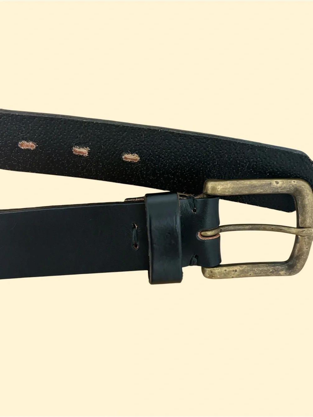 Unisex Woven Pattern Leather Belt - Black, Red & White Eu 115 Us 40-45 inches.